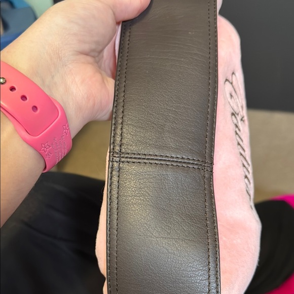 Juicy Couture Royal Couture Pink Velour Shoulder Bag - Picture 8 of 13